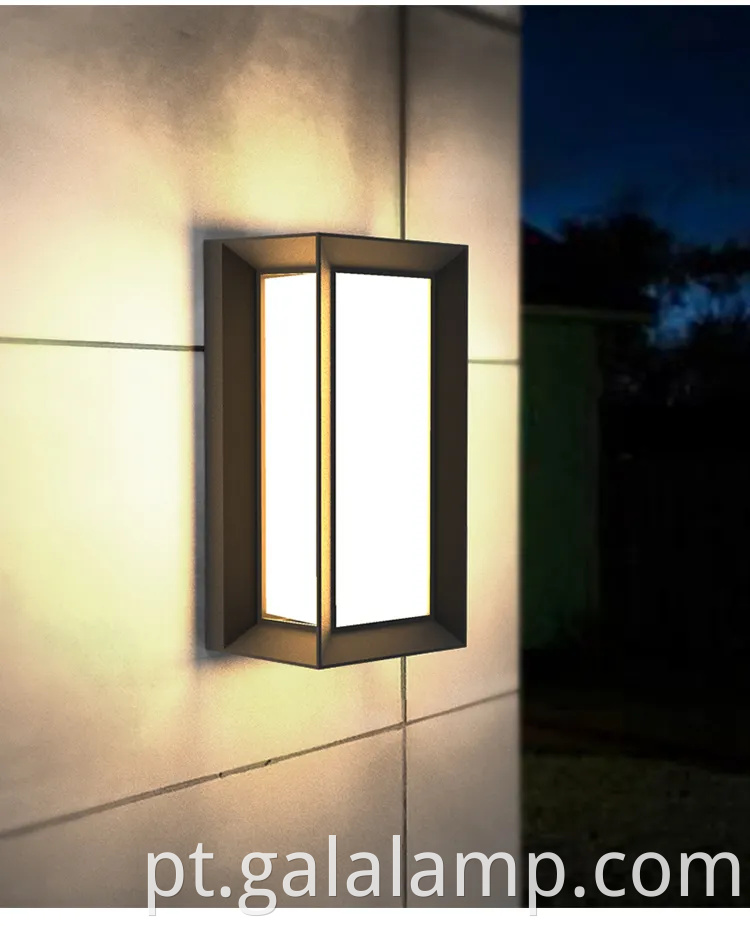 Luz de parede externa à prova d'água 24W para jardins elegantes